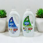 جل غسيل الملابس اونو للغسالات التوماتيك تركيبة مركزة 3 لتر قوة ازالة البقع للملابس البيضاء والملونة