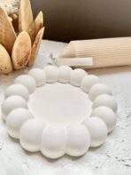 ⁦قالب سيلكون دائري بابل طبق لصناعة ديكورات الجبس WFHM77⁩ - الصورة ⁦5⁩