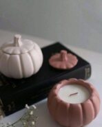 ⁦قالب سيليكون يقطين مع غطاء لصنع ديكور وصب الكونكريت والجبس WFHM77⁩ - الصورة ⁦2⁩