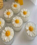 قالب سيليكون وردة البابونج لصناعة الشموع المعطرة وقالب الصابون وصب الجبس WFHM77