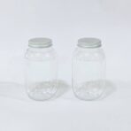 علبة بلاستيك شفافة 500 مل متعددة الاستعمال اغلاق محكم