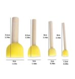 ⁦فرش اسفنجية للتلوين وتطبيق مادة العزل للكونكريت وصنع التدرجات المختلفة 4 قطع WFHM77⁩ - الصورة ⁦3⁩