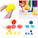 ⁦فرش اسفنجية للتلوين وتطبيق مادة العزل للكونكريت وصنع التدرجات المختلفة 4 قطع WFHM77⁩ - الصورة ⁦2⁩