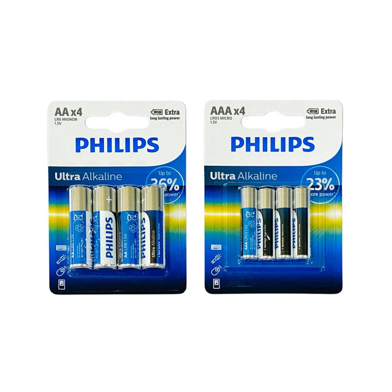 photo_3_2024-12-09_15-57-15 بطاريات فيلبس درجة أولى للمعدات الطبية والالكترونية Ultra Alkaline - الصورة 1