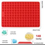 ⁦قالب سيلكون مكون من 148 فتحة بشكل نجمة وقلب لصنع الفواحات شموع المعطرة وتزين الشموع وبخور المستكة WFHM77⁩ - الصورة ⁦4⁩