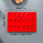 ⁦قالب بشكل هلال لصنع قطع الشوكلاطة و فواحات الشمع وبخور المستكة WFHM77⁩ - الصورة ⁦3⁩