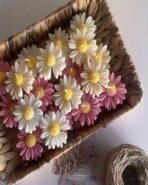 ⁦قالب سيليكون وردة البابونج لصناعة الشموع المعطرة وقالب الصابون وصب الجبس WFHM77⁩ - الصورة ⁦4⁩