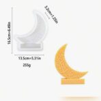 ⁦قالب هلال حجم كبير بكتابة رمضان كريم WFHM77⁩ - الصورة ⁦2⁩