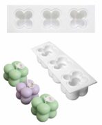 قالب سيليكون بابل صغير 3 فتحات WFHM77