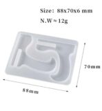 ⁦قالب سيلكون ديكور سطح مكتب وحامل لهاتف النقال  لاعمال الجبس وراتنجات الايبوكسي WFHM77⁩ - الصورة ⁦4⁩