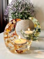 ⁦قالب علي شكل هلال لحامل الشموع  ديكور زيتة رمضان WFHM77⁩ - الصورة ⁦2⁩