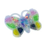 طقم صنع اكسسوارت اليد والزينة خرز + حروف علبة فراشة