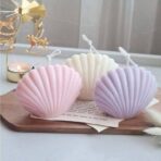 ⁦قالب سيليكون الصدفة بحجمين لصناعة الشموع والديكور والاعمال الفنية WFHM77⁩ - الصورة ⁦3⁩