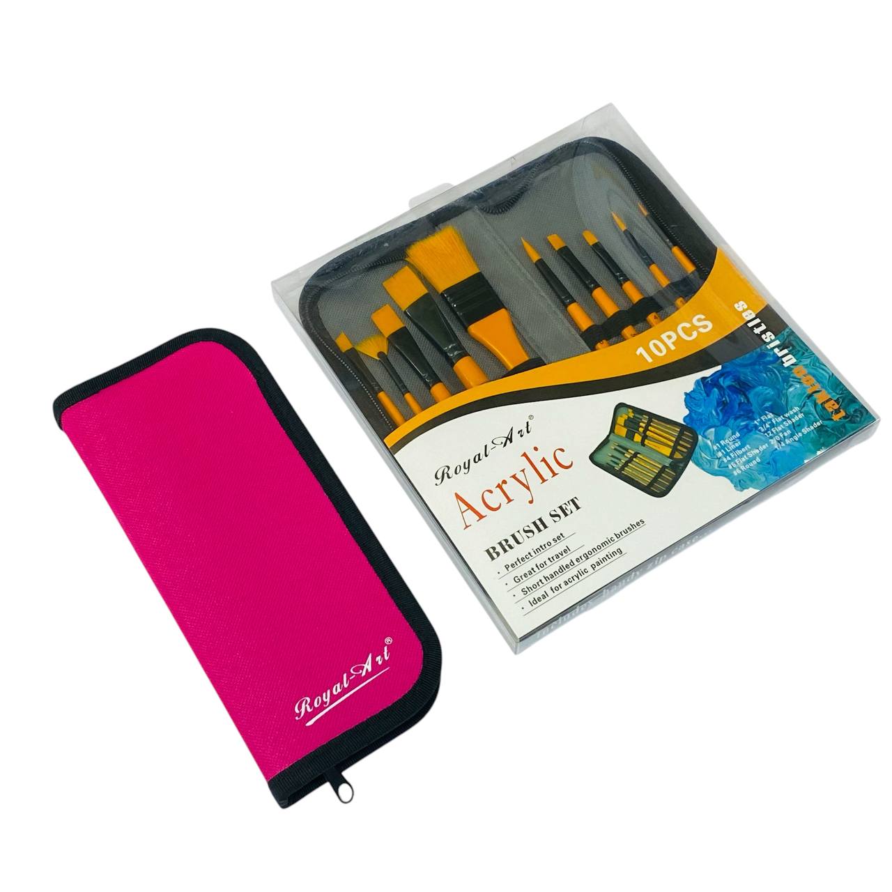 photo_6_2024-12-14_09-54-52 طقم فرش تلوين مع حقيبة حماية 10 أحجام جميع الزوايا - الصورة 1