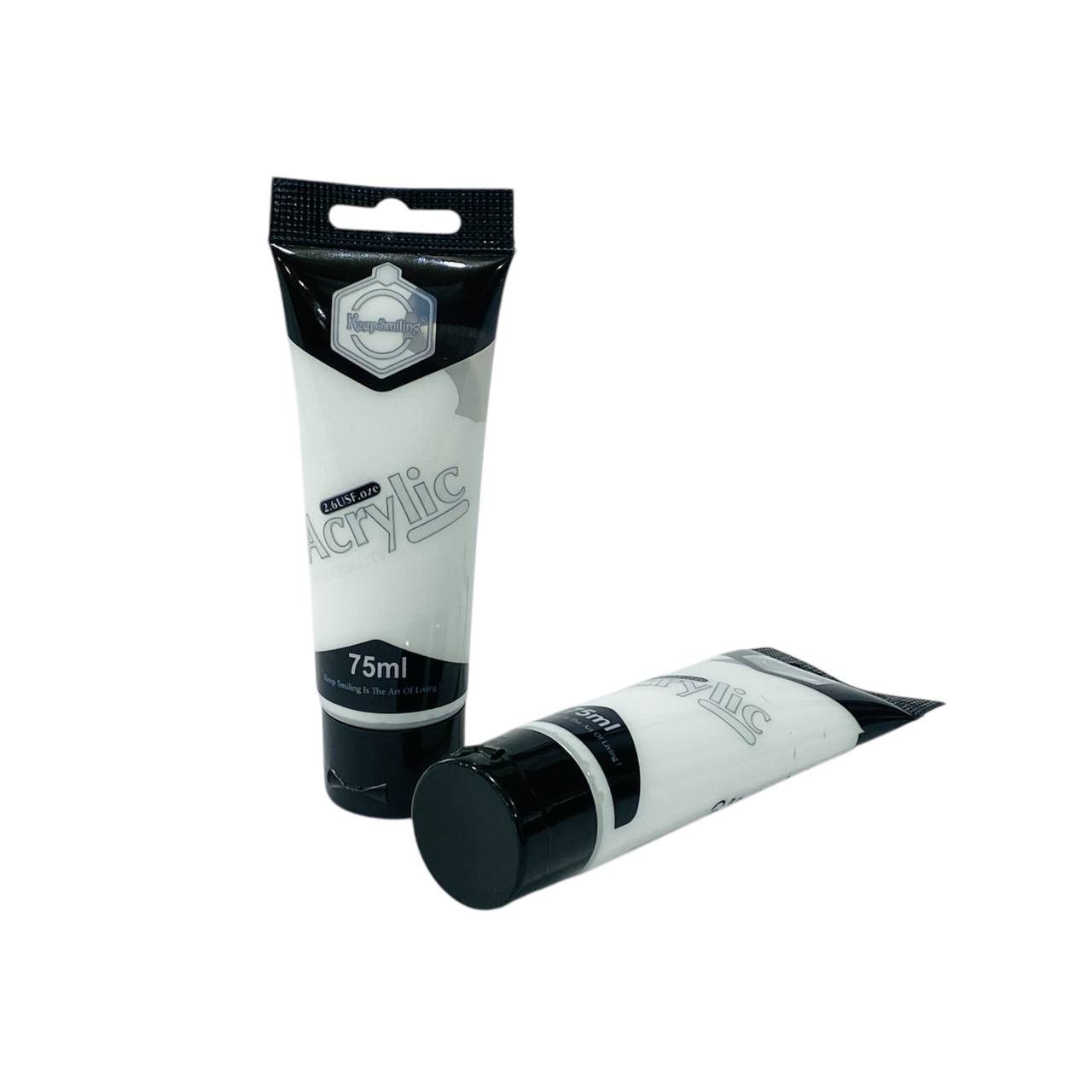 IMG_2476 الوان اكريليك ابيض عبوة 75 مل من شركة KeepSmilling - الصورة 1