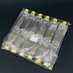 ⁦دستة علب شفافة بلاستيك عبوة 100 مل عدد 12 شيشة مغطة ذهبية⁩ - الصورة ⁦4⁩