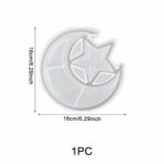 ⁦قالب سيلكون صحن نجمة وهلال ديكور رمضان قطعه واحده WFHM77⁩ - الصورة ⁦3⁩