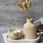 ⁦3 قوالب سيلكون قالب حاملة شمع اللوتس +فازا +قالب بيضاوي WFHM77⁩ - الصورة ⁦2⁩