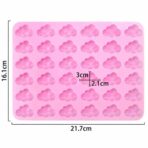 ⁦قالب سيلكون شكل سحابة 36 قطعه لصنع بخور مستكة والشكلاطة WFHM77⁩ - الصورة ⁦3⁩