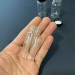 ⁦علبة زجاجية سميكه فارغة متعددة الاستعمالات عبوة 30 مل مع غطاء بلاستيك محكم الاغلاق⁩ - الصورة ⁦2⁩