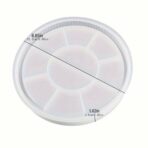 ⁦قالب سيلكون دائري مخطط من الخارج لصنع ديكورات الجبس WFHM77⁩ - الصورة ⁦5⁩