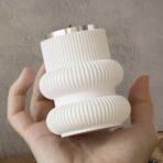 ⁦قالب سيلكون حامل شمع تصميم مخطط ديكور كلاسيكي WFHM77⁩ - الصورة ⁦3⁩