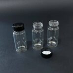 علبة زجاجية سميكه فارغة متعددة الاستعمالات عبوة 30 مل مع غطاء بلاستيك محكم الاغلاق