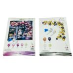 طقم بالونات مناسبات 100 قطعه وردي ودمي & ذهبي واسود ، بالون ديكور