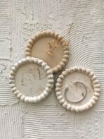 قالب سيلكون دائري فقعات صغيرة لصناعة الجبس لديكورات الطاولات والمنزل WFHM77