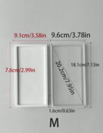 ⁦3 قوالب سيلكون مستطيلة لعمل ديكور المنزل WFHM77⁩ - الصورة ⁦3⁩