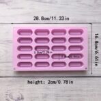 ⁦قالب سيليكون لصنع الشكلاطة والصابون ومناسب أيضا لصنع قطع شكلاطة التوزيعات الصغيرة MA93⁩ - الصورة ⁦5⁩