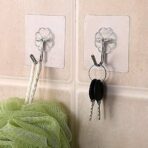 ⁦مجموعة 9 علاقة سحرية لاصقة بدون حفر للمنزل قوة 2 كيلو لحمل الملابس وأدوات المطبخ⁩ - الصورة ⁦5⁩