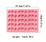 ⁦قالب سيلكون شكل قطرات مطر وسحابة وقلب WFHM77⁩ - الصورة ⁦3⁩