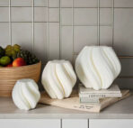 ⁦قالب شمع اشكال هندسية متموجة 3 احجام ديكور المنزل WFHM77⁩ - الصورة ⁦5⁩