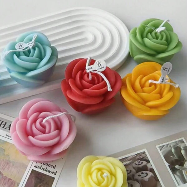 قالب سيلكون وردة لديكور وباقات الورد الشمع WFHM77