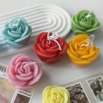 قالب سيلكون وردة لديكور وباقات الورد الشمع WFHM77