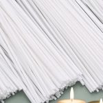 50 قطعة من فتيل الشمع المشمعة لصناعة الشموع مقاس 8 سم WFHM77