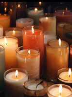 ⁦50 قطعة من فتيل الشمع المشمعة لصناعة الشموع مقاس 8 سم WFHM77⁩ - الصورة ⁦3⁩