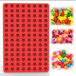 قالب سيلكون بشكل نجوم صغيرة لصنع بخور المستكة وفواحت الشمع بتجويف 112 WFHM77