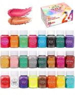 الوان الميكا مجموعة مكونة من24 لون يستخدم للحرف اليدوية 20 مل WFHM77