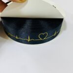 ⁦شريط تغليف وربط الهدايا والباقات دقات القلب بالذهبي وعبارة always love you  نسترو ساتان⁩ - الصورة ⁦9⁩