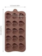 ⁦قالب سيليكون شكل قلب لصنع حبات الشكلاطة 15 فتحه ثلاثي الابعاد  للتوزيعات في المناسبات MA93⁩ - الصورة ⁦2⁩