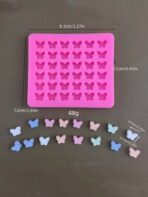 ⁦قالب فراشات صغيرة سيلكون 36 فراشة متعددة الاستعمالات زينة الشمع والحلوى MA93⁩ - الصورة ⁦2⁩