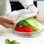 غطاء نايلو 200 غطاء لحفظ الطعام مثالي لتخزين الفواكه والخضروات واللحوم