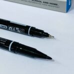 ⁦قلم خطاط راسين غليظ 1.0 مم , ورقيق 0.5 مم , للكتابه على الاسطح الالمعه و النايلو سريع الجفاف درجه اولى مناسب حتى للرسامين⁩ - الصورة ⁦3⁩