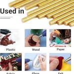 لصقة سيليكون حراري متعددة الأستخدمات بلون دهبي لماع بطول 20 سم