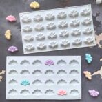 ⁦قالب سيليكون MA93 شكل ورقة نبات البرسيم 24 فتحه لصنع الحلوى و بخور مستكة والكعك⁩ - الصورة ⁦4⁩