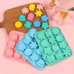 قالب سيلكون تصاميم ازهار لصنع الحلوى وتوزيعات الشكلاطة والكراميلMA93