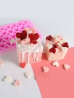 ⁦قالب سيليكون شكل قلب صغير و كبير 28 كبير ، 28 صغير لصنع الحلويات و بخور مستكه MA93⁩ - الصورة ⁦8⁩