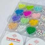 ⁦طقم لعبة اكسسوارات خرز وصنع الاساور للبنات مع 2 لفة خيط و مقص⁩ - الصورة ⁦3⁩